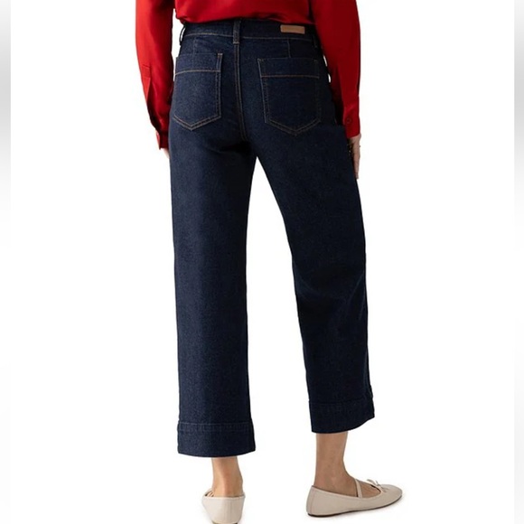 Sanctuary The Marine Denim Wide Leg Cropped Jeans NWT! - Picture 15 of 15